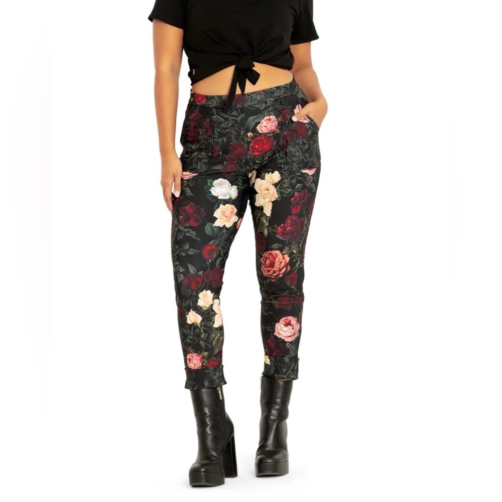 Blackmilk Dark Roses Pants